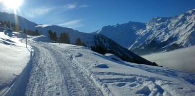 Rodelbahn Juifenalm 2009-12-15 ObersterAbschnitt.JPG