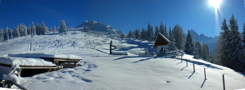 Panorama von Hütte aus