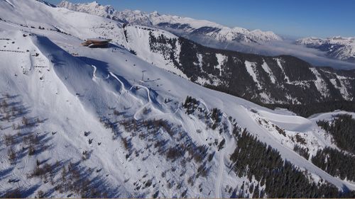 Rodelbahn Spieljoch aus der Luft