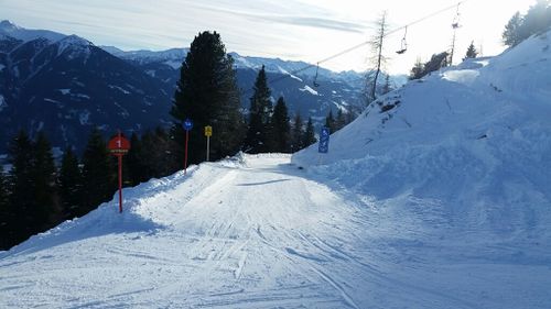 Gemeinsame Strecke mit leichter Schipiste