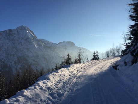 Dabei bieten sich immer wieder schöne Ausblicke auf die umliegende Bergwelt.