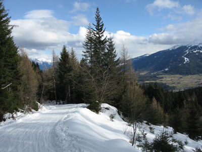 Rodelbahn Mutterer Alm Familienrodelbahn 2014-02-01 Aussicht.jpg